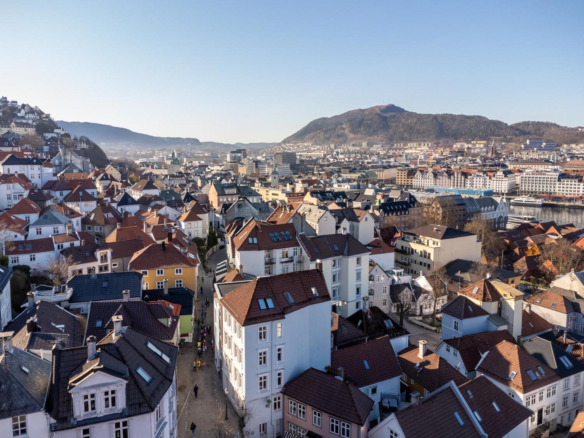 Bryggen // Floyen Apartments Bergen Exteriér fotografie